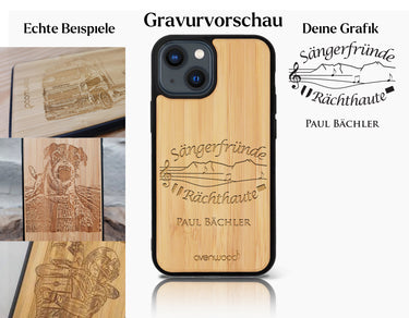 INDIVIDUELL iPhone 14 Bambus-Kunststoff